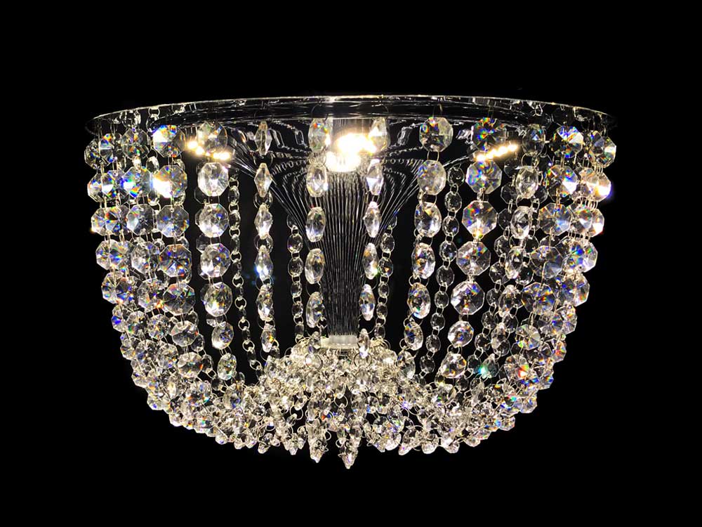 Dome 6 Light Crystal Chandelier
