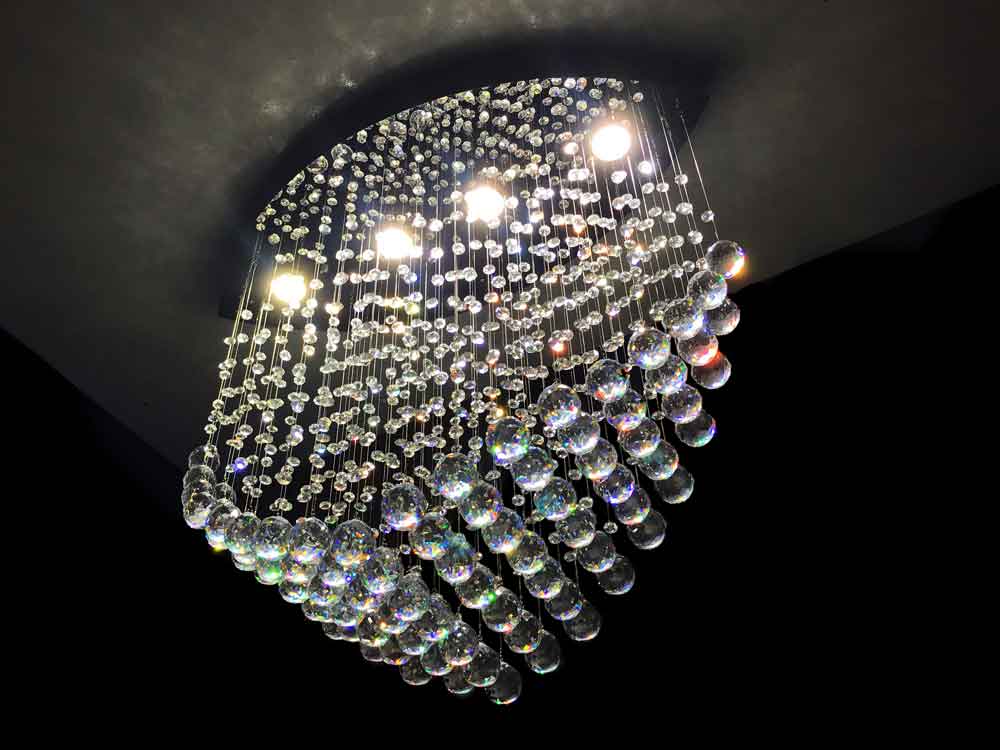 Swoop 4 Light Crystal Pendant