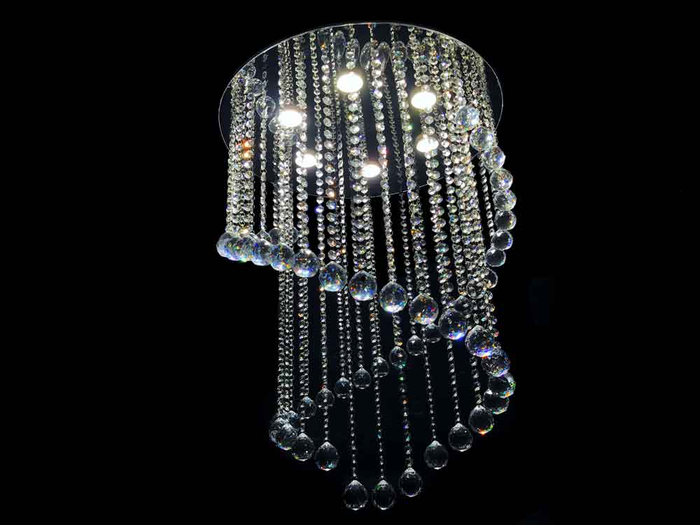 Staircase 6 Light Crystal Pendant