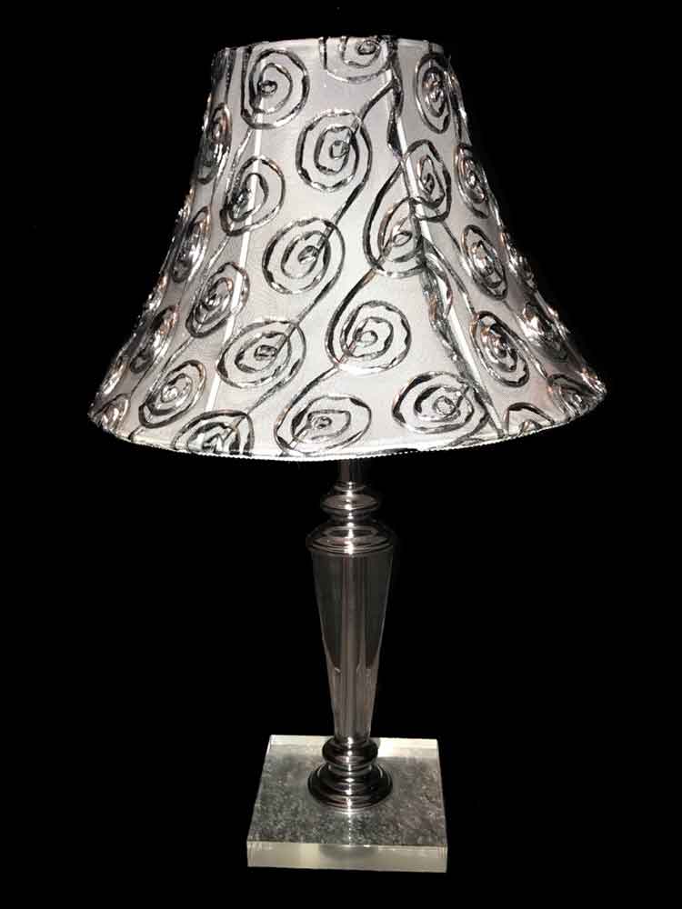 Swirl Crystal Table Lamp